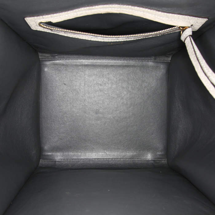 Sac à main Céline Phantom en cuir gris - Detail D2