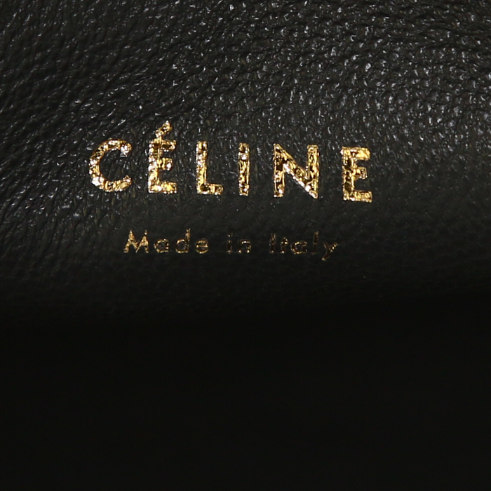 Sac à main Céline Phantom en cuir gris - Detail D3