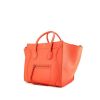 Céline Phantom handbag in orange red grained leather - 00pp thumbnail