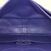 Chanel 2.55 large model shoulder bag in purple quilted leather - Detail D3 thumbnail