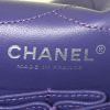 Chanel 2.55 large model shoulder bag in purple quilted leather - Detail D4 thumbnail