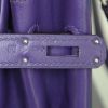 Sac à main Hermès Kelly 35 Ghillies en cuir Swift violet et bleu-marine - Detail D5 thumbnail