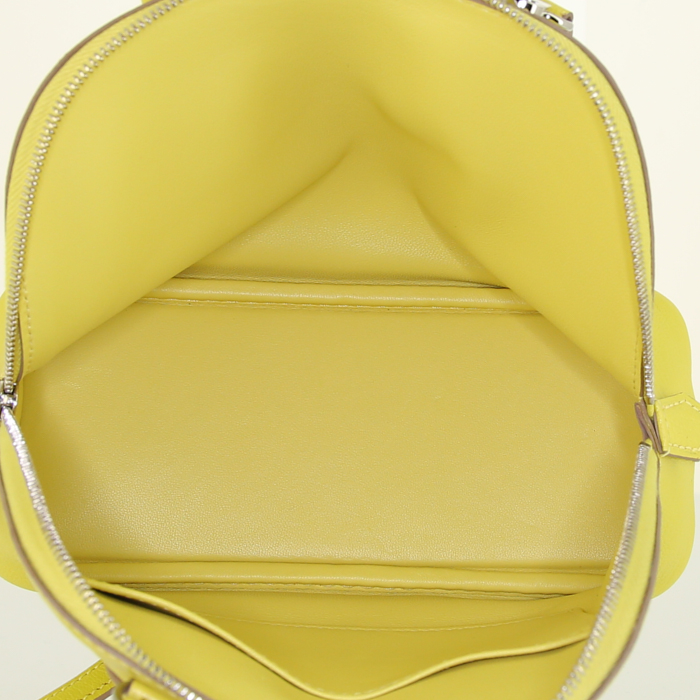 Hermes Bolide mini shoulder bag in yellow goat - Detail D2