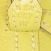 Sac bandoulière Hermes Bolide mini en chevre jaune - Detail D4 thumbnail