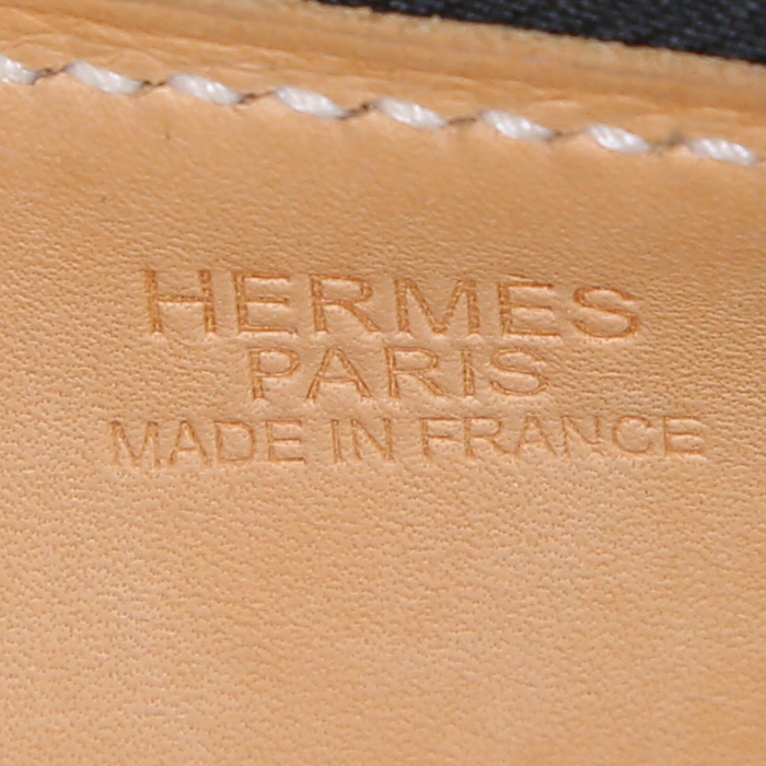 Hermes Paris-Bombay handbag in black box leather - Detail D3