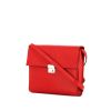 Sac bandoulière Hermès Clic en cuir Mysore rouge - 00pp thumbnail