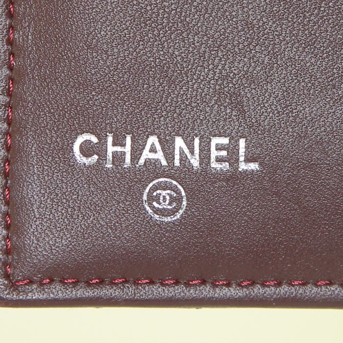Billetera Chanel Classic Wallet en cuero liso negro - Detail D3