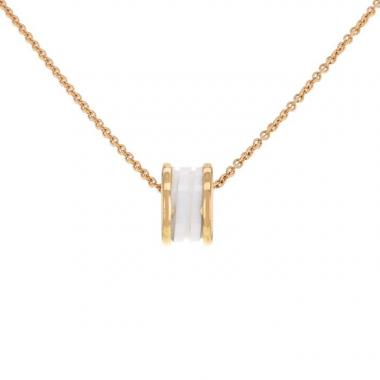 Bulgari B.Zero1 necklace in pink gold and ceramic