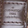 Bolso de mano Louis Vuitton Alma BB en lona a cuadros ébano y cuero marrón - Detail D4 thumbnail