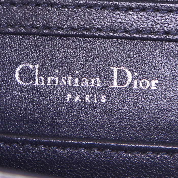Dior Diorama mini shoulder bag in silver leather - Detail D4