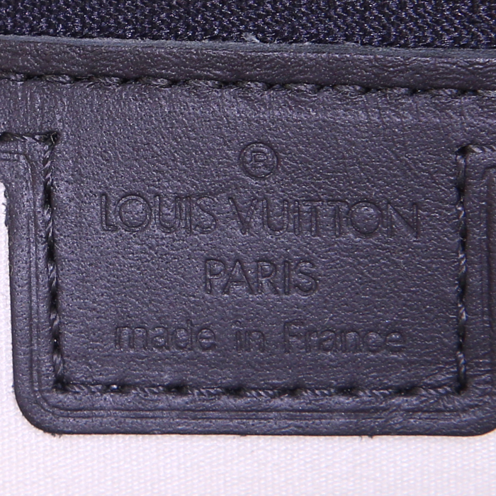 Sac à main Louis Vuitton Alma en toile monogram Idylle bleue et blanche et cuir bleu - Detail D3