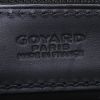 Goyard Marie Galante bag worn on the shoulder or carried in the hand in black Goyard canvas and black leather - Detail D3 thumbnail