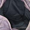 Bolso de mano Chloé Paddington en cuero granulado violeta - Detail D2 thumbnail