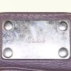 Sac à main Chloé Paddington en cuir grainé violet - Detail D3 thumbnail