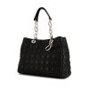Shopping bag Dior Dior Soft in pelle nera cannage - 00pp thumbnail
