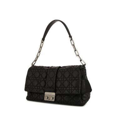 Bolso de mano Dior Miss Dior en cuero acolchado negro