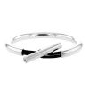 Bracciale rigido apribile Hermès Frégate in argento - 00pp thumbnail