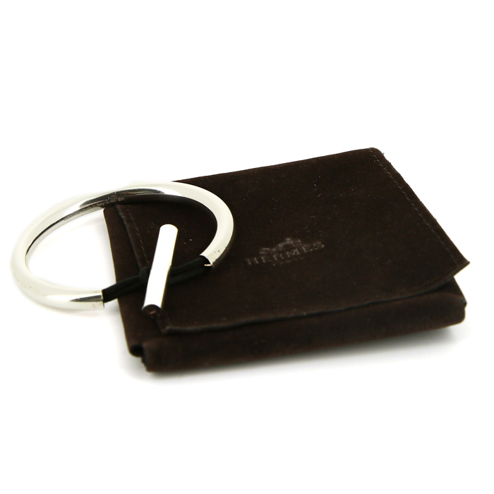 Bracelet rigide ouvrant Hermès Frégate en argent