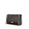 Chanel 2.55 handbag in grey burnished style leather - 00pp thumbnail