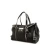 Prada Antic Buckles handbag in black canvas and black leather - 00pp thumbnail