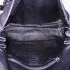 Prada Antic Buckles handbag in black canvas and black leather - Detail D2 thumbnail