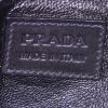 Bolso de mano Prada Antic Buckles en lona negra y cuero negro - Detail D3 thumbnail