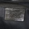Sac cabas Gucci Mors en toile monogram noire et cuir noir - Detail D3 thumbnail