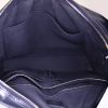 Borsa portadocumenti Louis Vuitton Business in tela cerata con motivo a scacchi blu cadetto e pelle nera - Detail D3 thumbnail
