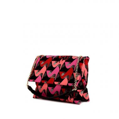 Bolso bandolera Lanvin Sugar en lona rosa