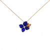 Chaumet Hortensia pendant in pink gold,  lapis-lazuli and diamonds - 00pp thumbnail