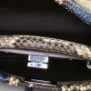 Fendi Mini Peekaboo mini shoulder bag in grey, blue and cream color tricolor python - Detail D3 thumbnail