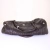 Fendi Linda small model handbag in brown grained leather - Detail D4 thumbnail