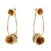 Paire de boucles d'oreilles Boucheron Exquises confidences en or jaune et diamants - 00pp thumbnail