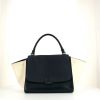 Celine Trapeze medium model bag worn on the shoulder or carried in the hand in navy blue, black and ecru tricolor leather - 360 thumbnail