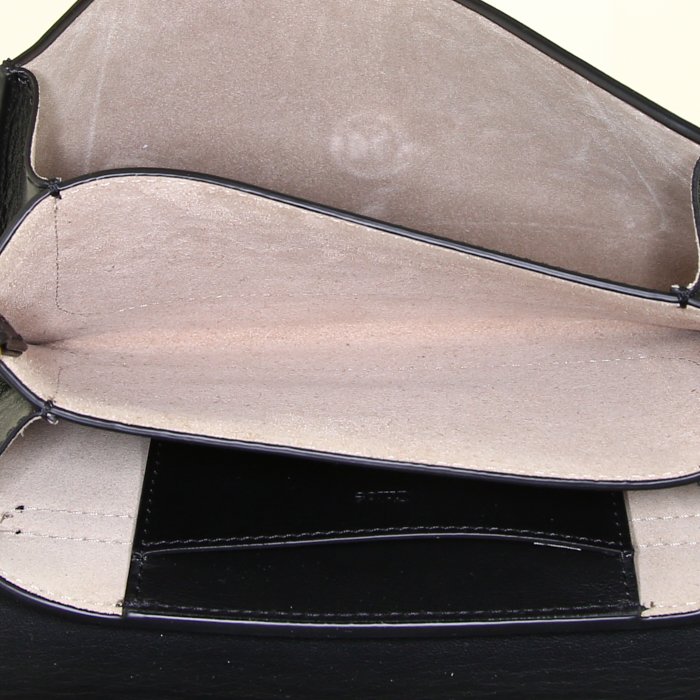 Borsa a tracolla Chloé Drew Bijou in pelle nera - Detail D3