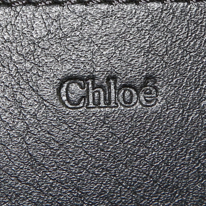 Sac bandoulière Chloé Drew Bijou en cuir noir - Detail D4
