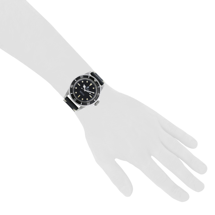 Rolex Submariner watch in stainless steel Ref:  5513 Circa  1970 - Detail D1