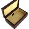 Boîte à bijoux Gucci en cuir monogram marron - Detail D1 thumbnail