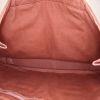 Hermes Toto Bag - Shop Bag shopping bag in brown leather and brown canvas - Detail D2 thumbnail