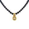 Chaumet 1980's necklace in yellow gold,  diamonds and haematite - 00pp thumbnail
