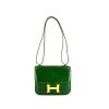 Hermes Constance mini shoulder bag in Vert Emeraude porosus crocodile - 360 thumbnail
