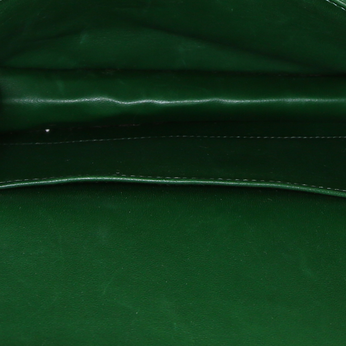 Sac bandoulière Hermes Constance mini en crocodile porosus Vert Emeraude - Detail D3