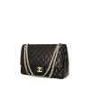 Chanel bag worn on the shoulder or carried in the hand in black quilted leather - 00pp thumbnail