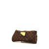 Louis Vuitton Eva shoulder bag in ebene damier canvas and brown leather - 00pp thumbnail