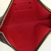 Louis Vuitton Eva shoulder bag in ebene damier canvas and brown leather - Detail D2 thumbnail