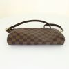 Louis Vuitton Eva shoulder bag in ebene damier canvas and brown leather - Detail D4 thumbnail