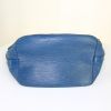 Louis Vuitton petit Noé small model handbag in blue epi leather - Detail D4 thumbnail
