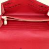 Portafogli Louis Vuitton Sarah in tela monogram marrone con motivo e pelle rossa - Detail D2 thumbnail