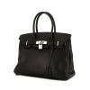 Hermes Birkin 30 cm handbag in black Swift leather - 00pp thumbnail