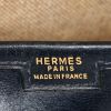 Pochette Hermes Jige grand modèle en cuir box bleu-foncé - Detail D3 thumbnail